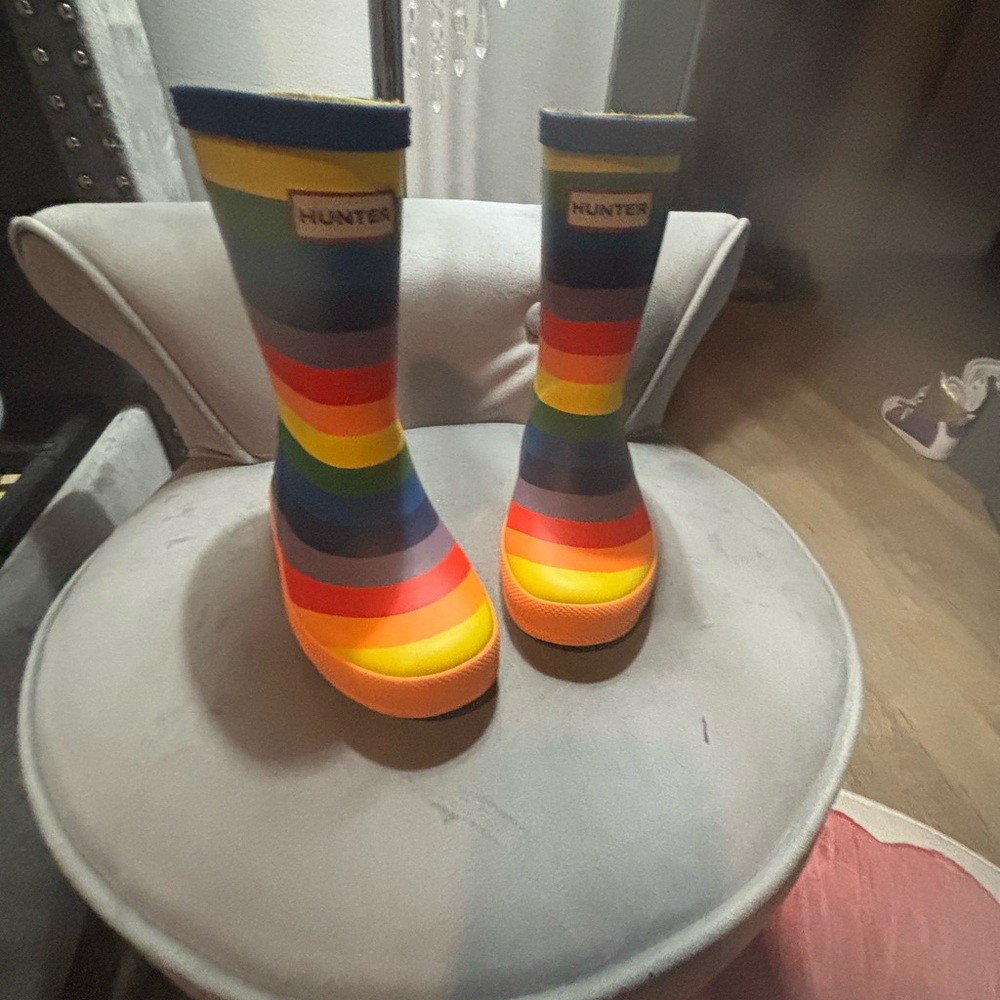 Hunter Multicolor Striped Boots